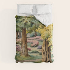 A beautiful day at the park Duvet Cover