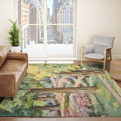 A beautiful day at the park Rug