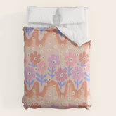 70s Retro Floral vibe Comforter