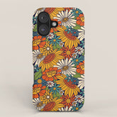 70s Retro Floral - Bold iPhone Case