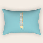 A Book Lover (blue) Rectangular Pillow