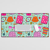 90's Things Print Desk Mat