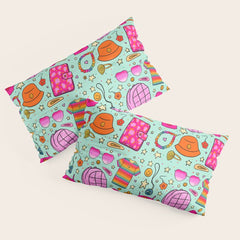 90's Things Print Pillow Sham