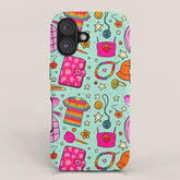 90's Things Print iPhone Case