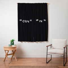 " Art " (Negative) Window Curtain