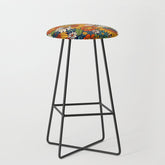 70s Retro Floral - Bold Stool