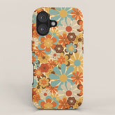70's Retro Floral Patterned Prints iPhone Case