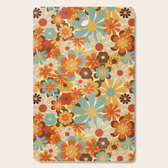 70's Retro Floral Patterned Prints Cutting Board
