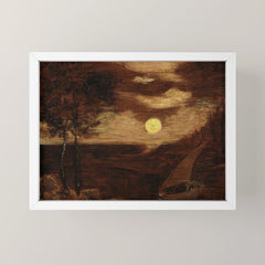 "The Lover's Boat" by Albert Pinkham Ryder (1881) Mini Art Print