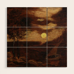 "The Lover's Boat" by Albert Pinkham Ryder (1881) Wood Wall Art
