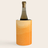 70s Style Golden Sunset Abstract Landscape Wine Chiller