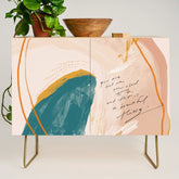 "Transformation: You Are Not Who You Used To Be, And That Is A Beautiful Thing." Credenza
