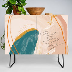 "Transformation: You Are Not Who You Used To Be, And That Is A Beautiful Thing." Credenza