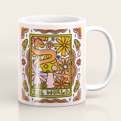 21. World Tarot Mushroom Coffee Mug