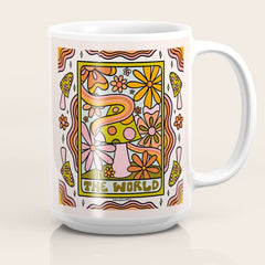 21. World Tarot Mushroom Coffee Mug