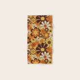70's Floral Prints, Retro Art Bath Towel