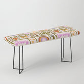 1970s Retro Pop Culture Icons Bench