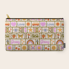 1970s Retro Pop Culture Icons Carry All Pouch