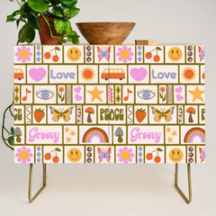 1970s Retro Pop Culture Icons Credenza