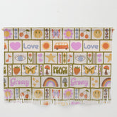 1970s Retro Pop Culture Icons Wall Hanging