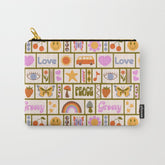 1970s Retro Pop Culture Icons Carry All Pouch