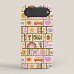 1970s Retro Pop Culture Icons iPhone Case
