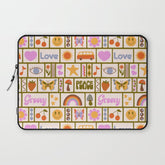 1970s Retro Pop Culture Icons Laptop Sleeve