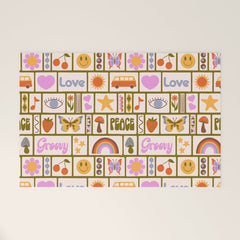 1970s Retro Pop Culture Icons Welcome Mat