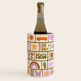 1970s Retro Pop Culture Icons Wine Chiller
