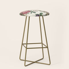 18th Century Chinoiserie Magpie Ivory Peony Garden Stool