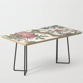 18th Century Chinoiserie Magpie Ivory Peony Garden Coffee Table