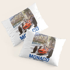 1965 Monaco Grand Prix Racing Poster Pillow Sham