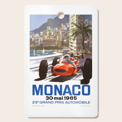 1965 Monaco Grand Prix Racing Poster Cutting Board