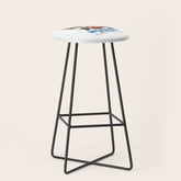 1965 Monaco Grand Prix Racing Poster Stool