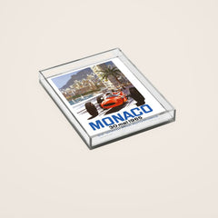 1965 Monaco Grand Prix Racing Poster Acrylic Tray