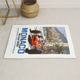 1965 Monaco Grand Prix Racing Poster Rug