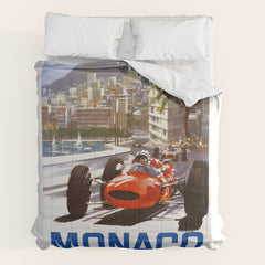 1965 Monaco Grand Prix Racing Poster Comforter