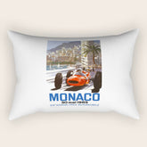 1965 Monaco Grand Prix Racing Poster Rectangular Pillow