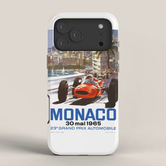 1965 Monaco Grand Prix Racing Poster iPhone Case