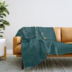 "Through Sun And Rain, You Will Bloom All The Same." Throw Blanket