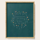 "Through Sun And Rain, You Will Bloom All The Same." Serving Tray