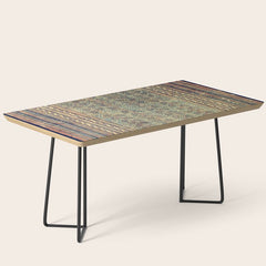 18th Century Indian Tree Textile Digital Art Painting Coffee Table