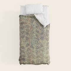 18th Century Indian Tree Textile Digital Art Painting Comforter