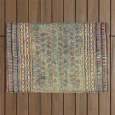 18th Century Indian Tree Textile Digital Art Painting Outdoor Rug