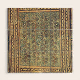 18th Century Indian Tree Textile Digital Art Painting Wood Wall Art