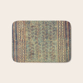 18th Century Indian Tree Textile Digital Art Painting Bath Mat