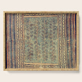 18th Century Indian Tree Textile Digital Art Painting Serving Tray