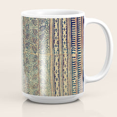 18th Century Indian Tree Textile Digital Art Painting Coffee Mug