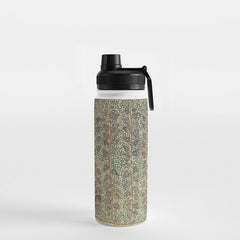 18th Century Indian Tree Textile Digital Art Painting Water Bottle