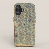 18th Century Indian Tree Textile Digital Art Painting iPhone Case